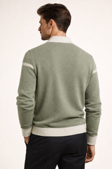 Emanuele Alpaca Knit Cardigan Green