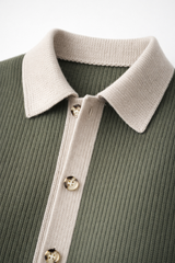 Emanuele Alpaca Knit Cardigan Green