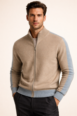 Francesco Merino Cardigan Camel