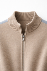 Francesco Merino Cardigan Camel