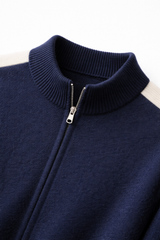 Francesco Merino Cardigan Navy