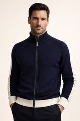 Francesco Merino Cardigan Navy