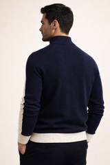 Francesco Merino Cardigan Navy