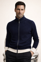 Francesco Merino Cardigan Navy