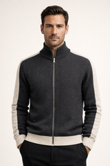 Francesco Merino Cardigan Dark Grey