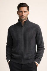 Bruno Cashmere Cardigan Dark Grey
