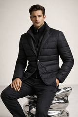 Corrado Quilted Hybrid Jacket Black