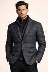 Corrado Quilted Hybrid Jacket Grey