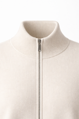 Alberto Merino Zip Vest Ivory