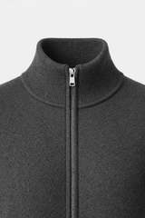 Alberto Merino Zip Vest Dark Grey