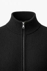 Alberto Merino Zip Vest Black