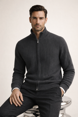 Bruno Cashmere Cardigan Dark Grey
