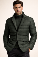 Corrado Quilted Hybrid Jacket Green