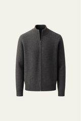 Lorenzi Cashmere Cardigan Dark Grey