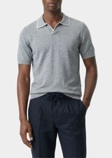 Ellis Light Gray Lightweight Polo Shirt