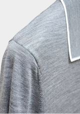 Ellis Light Gray Lightweight Polo Shirt