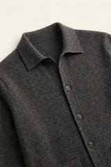 Lorenzo Cashmere Cardigan Dark Grey