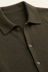 Lorenzo Cashmere Cardigan Olive Green