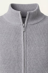 Roma Cashmere Cardigan Grey