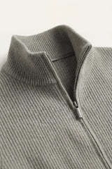 Roma Cashmere Cardigan Grey Green