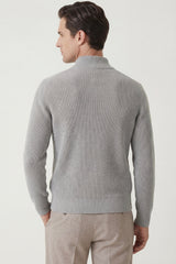 Roma Cashmere Cardigan Grey