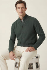 Giotto Cashmere Cardigan Forest