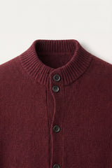 Giotto Knit Cardigan Maroon
