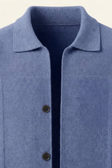 Valero Cashmere Cardigan Blue