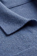 Valero Cashmere Cardigan Blue