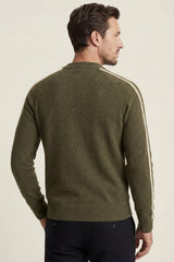 Lorenti Cashmere Zip Knit Olive