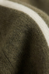 Lorenti Cashmere Zip Knit Olive