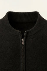 Lorenti Cashmere Zip Knit Black