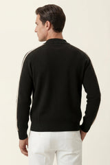 Lorenti Cashmere Zip Knit Black