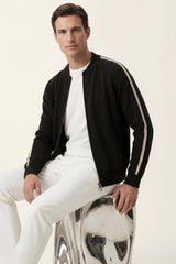 Lorenti Cashmere Zip Knit Black