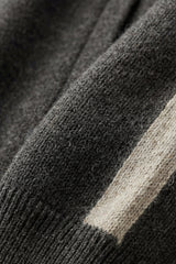 Lorenti Cashmere Zip Knit Dark Grey