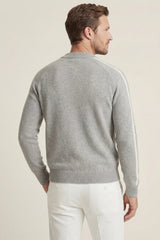 Lorenti Cashmere Zip Knit Grey