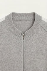 Lorenti Cashmere Zip Knit Grey