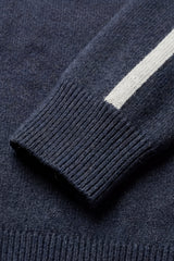 Lorenti Cashmere Zip Knit Navy