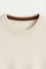 Valeno Cashmere Crewneck Sweater White