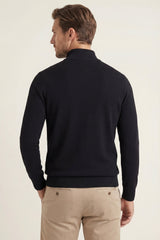 Arlino Quarter Zip Knit Black