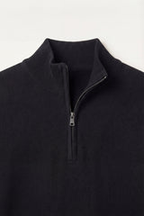 Arlino Quarter Zip Knit Black