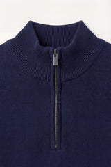 Arlino Quarter Zip Knit Navy