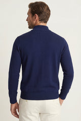 Arlino Quarter Zip Knit Navy