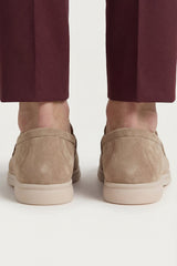 Leonis Buckle Loafer Taupe Brown