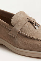 Leonis Buckle Loafer Taupe Brown
