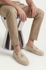 Leonis Buckle Loafer Sand Beige
