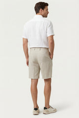 Orvieto Linen Pleated Shorts Light Beige