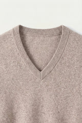 Merano V-Neck Knit Sweater Beige