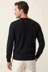 Merano V-Neck Knit Sweater Black