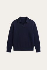 Marencio Cashmere Polo Knit Navy